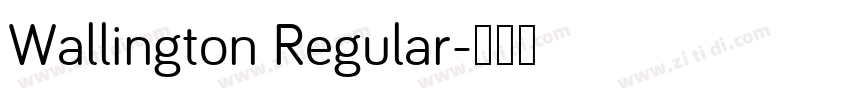 Wallington Regular字体转换